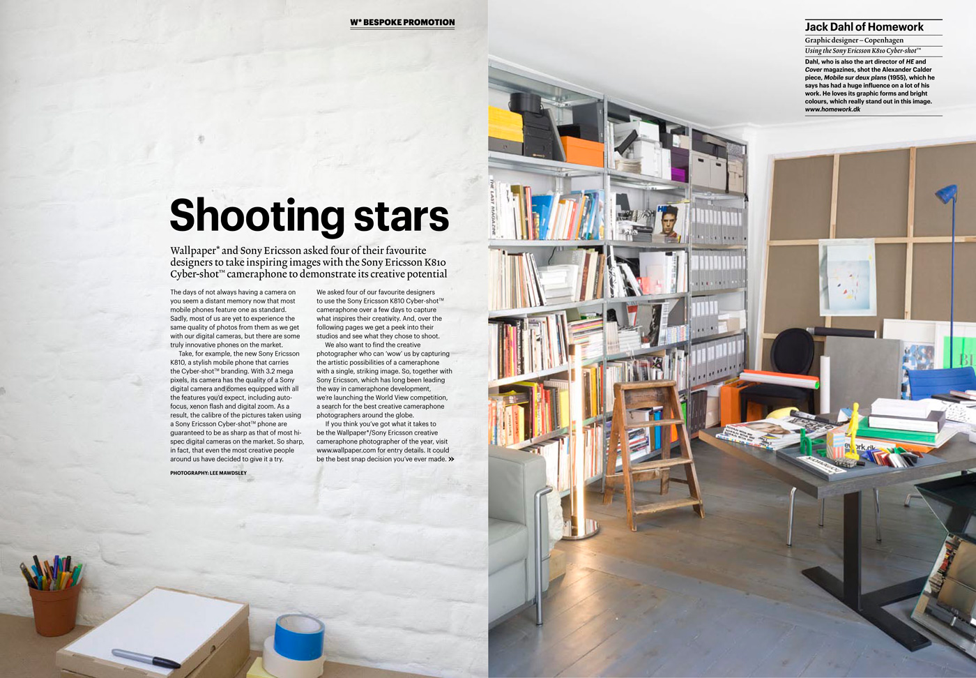 homework – WALLPAPER* magazine 'Shooting star' Homework feature