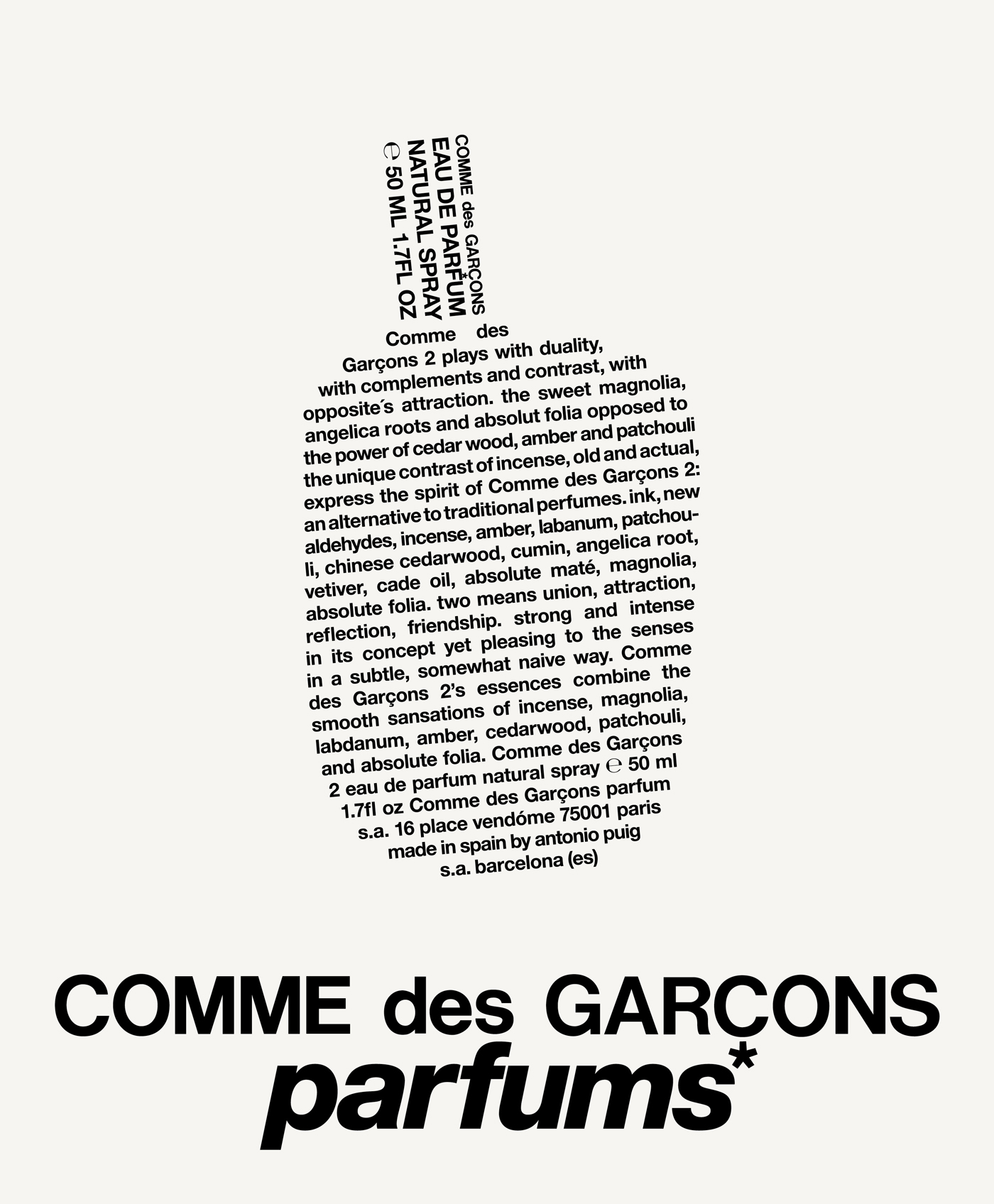 2/Comme des Garçons – Advertising Poster