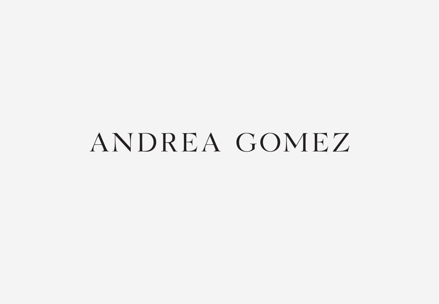 Andrea Gomez – Visual identity