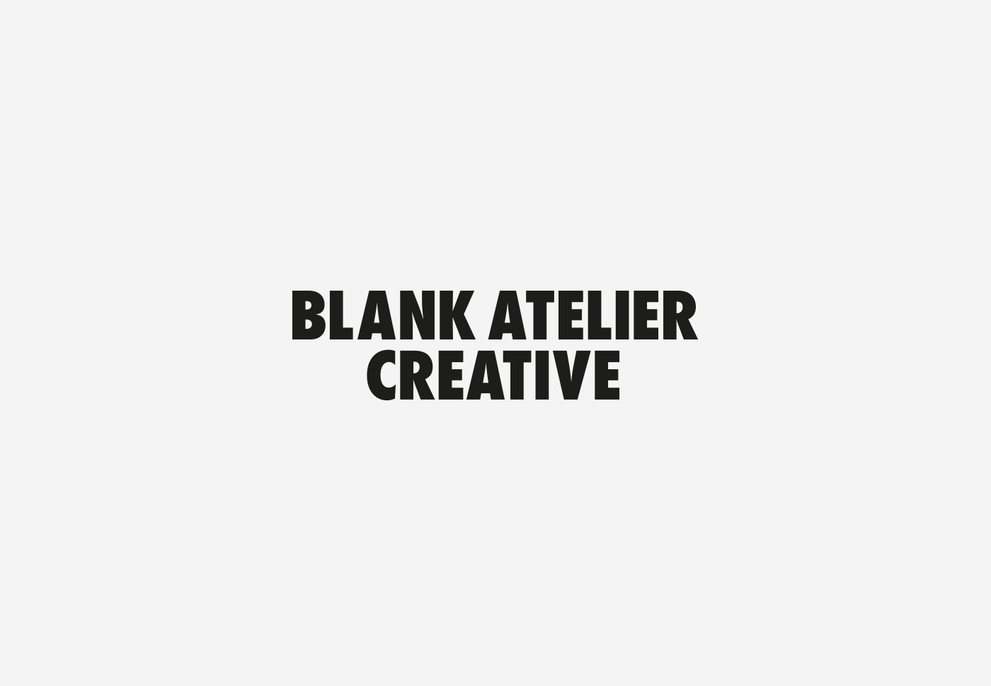 Blank Atelier Creative – logo