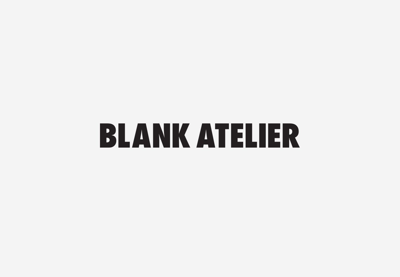 Blank Atelier – Logo