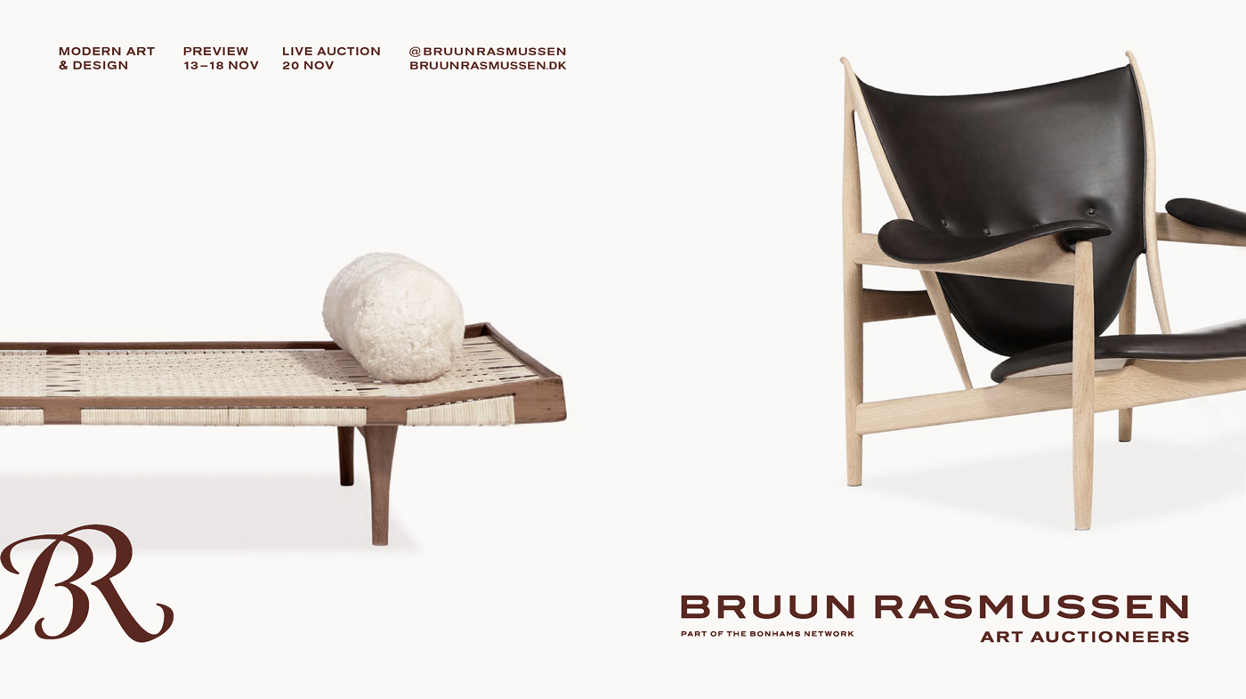Bruun Rasmussen – Rebranding, advertising & design 01