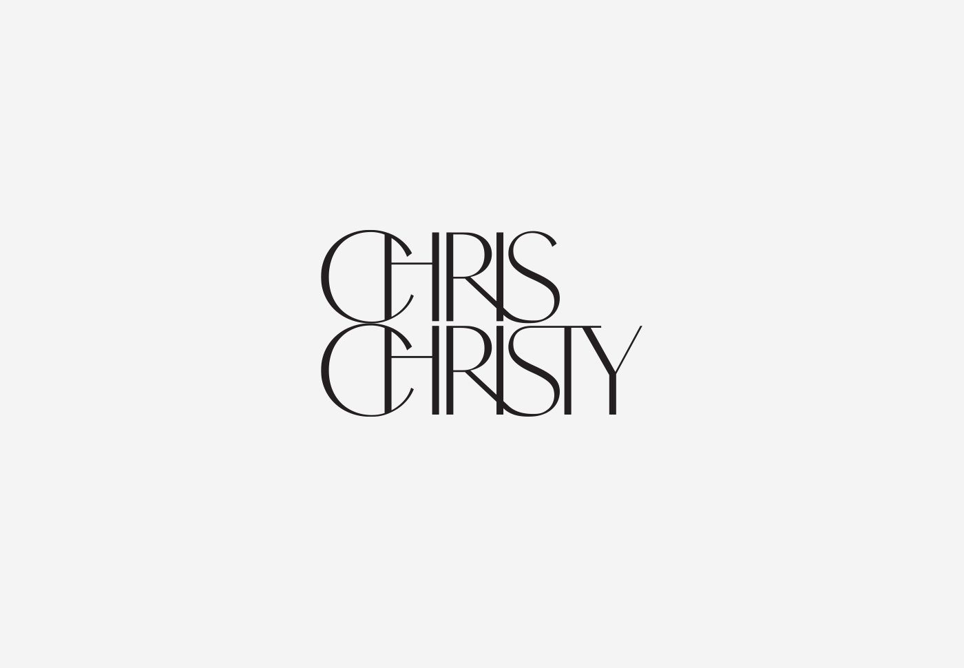 Chris Christy – Visual identity