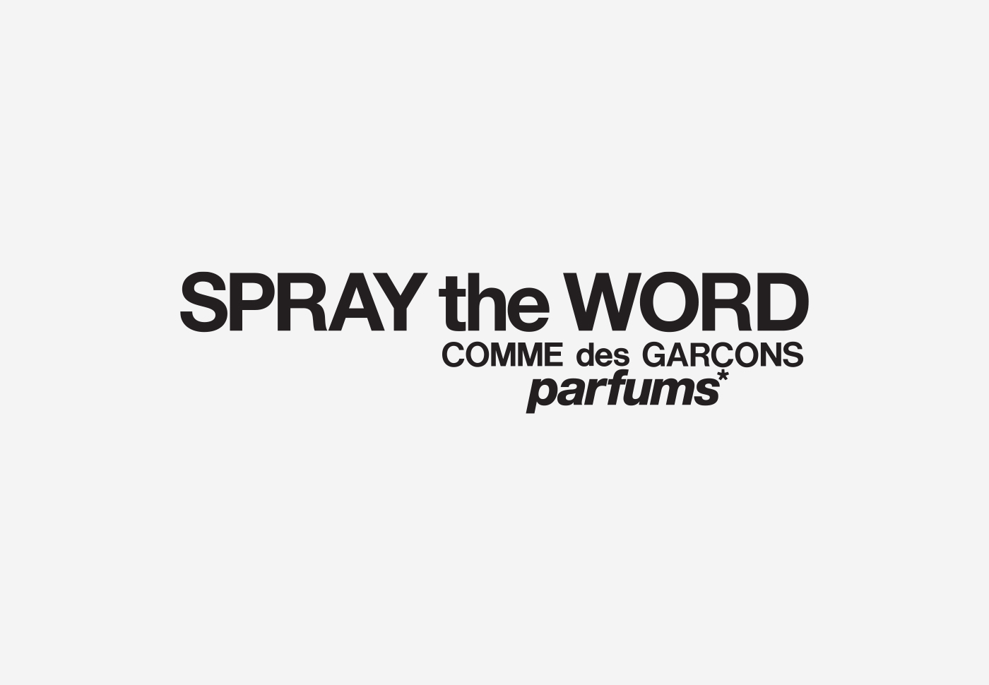 2/Comme des Garçons – Parfume Logo 2