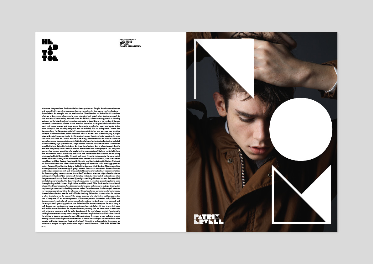 HE magazine – Issue 05 art direction and design