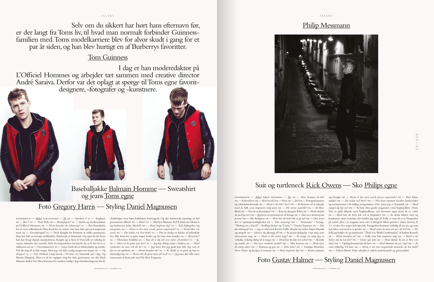 Intermission magazine – Art direction for DK issue