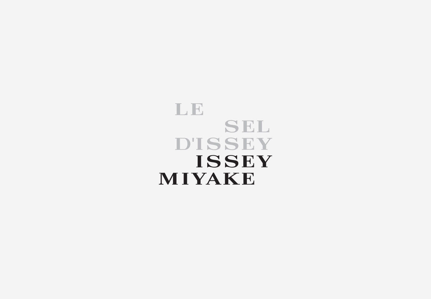 ISSEY MIYAKE Le sel d’Issey