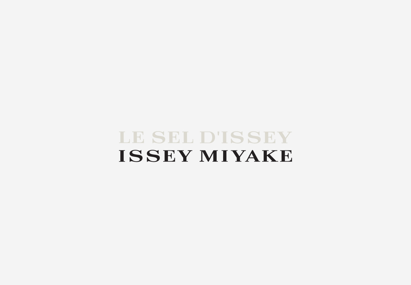 ISSEY MIYAKE Le sel d’Issey