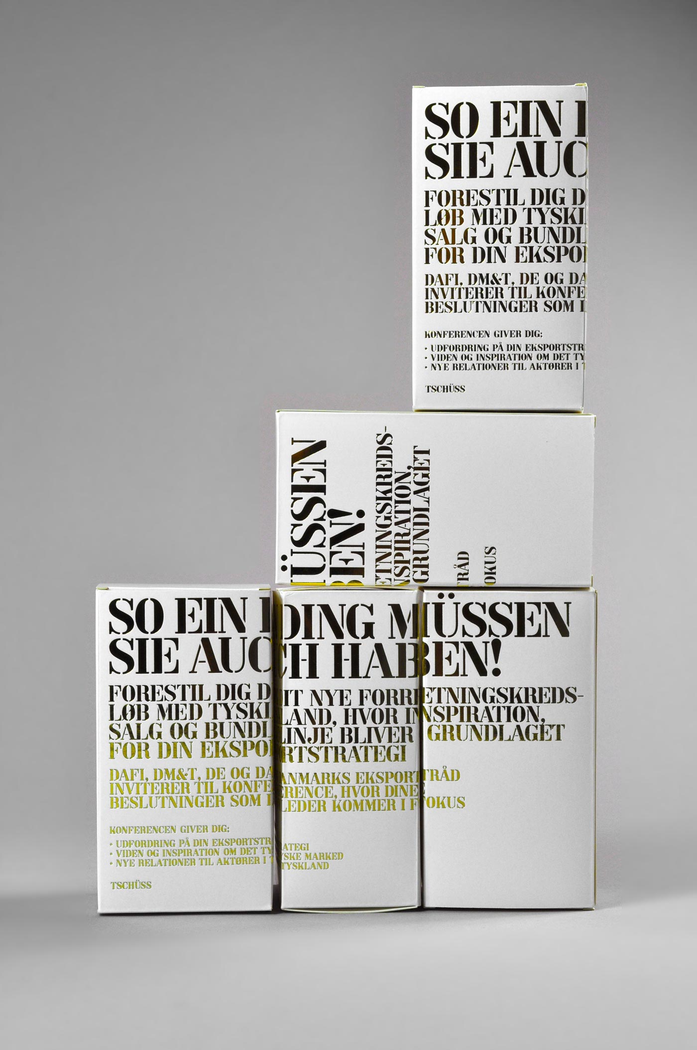 Modezonen – Invite and packaging