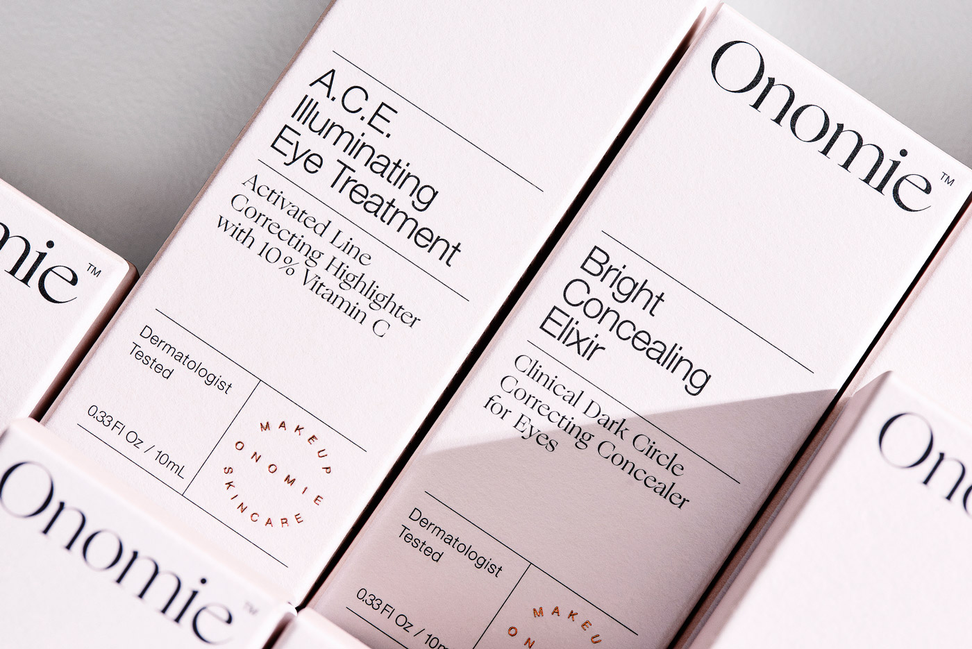 Onomie Beauty – Brand identity and packaging