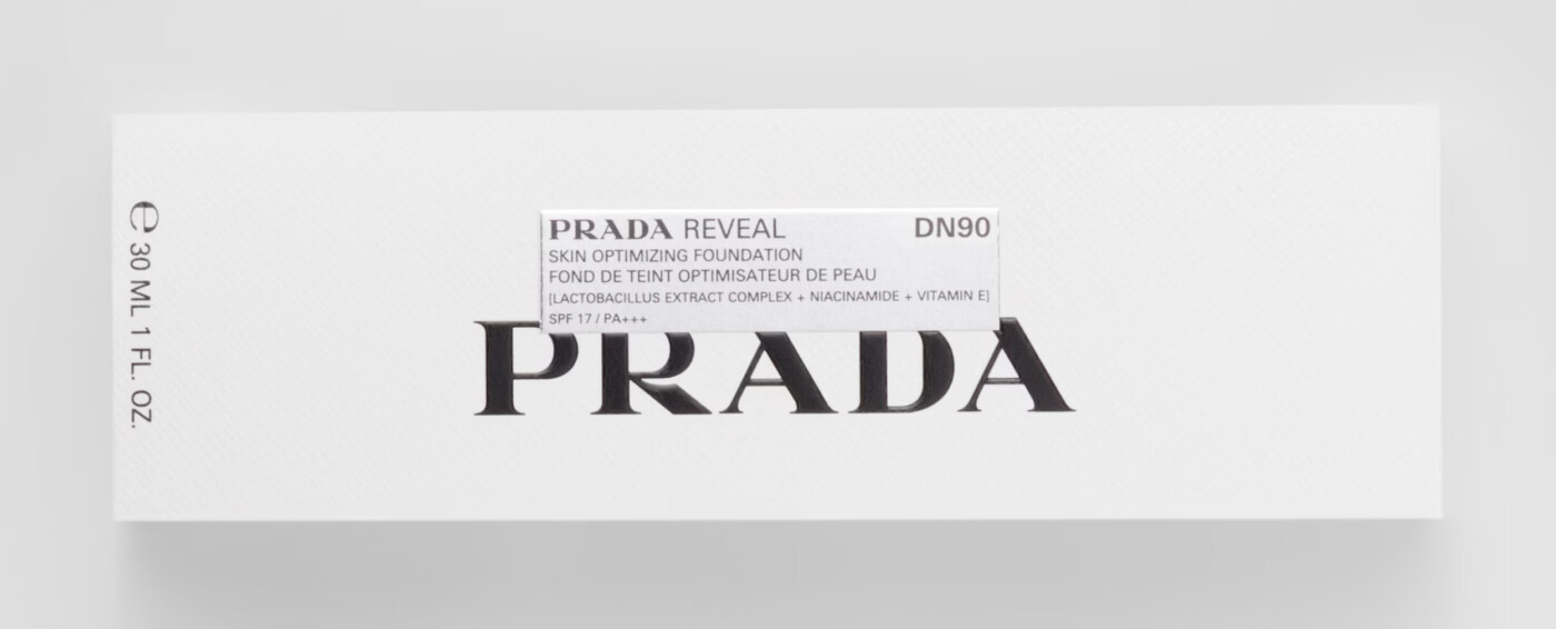 Prada Beauty – Outer packaging – detail