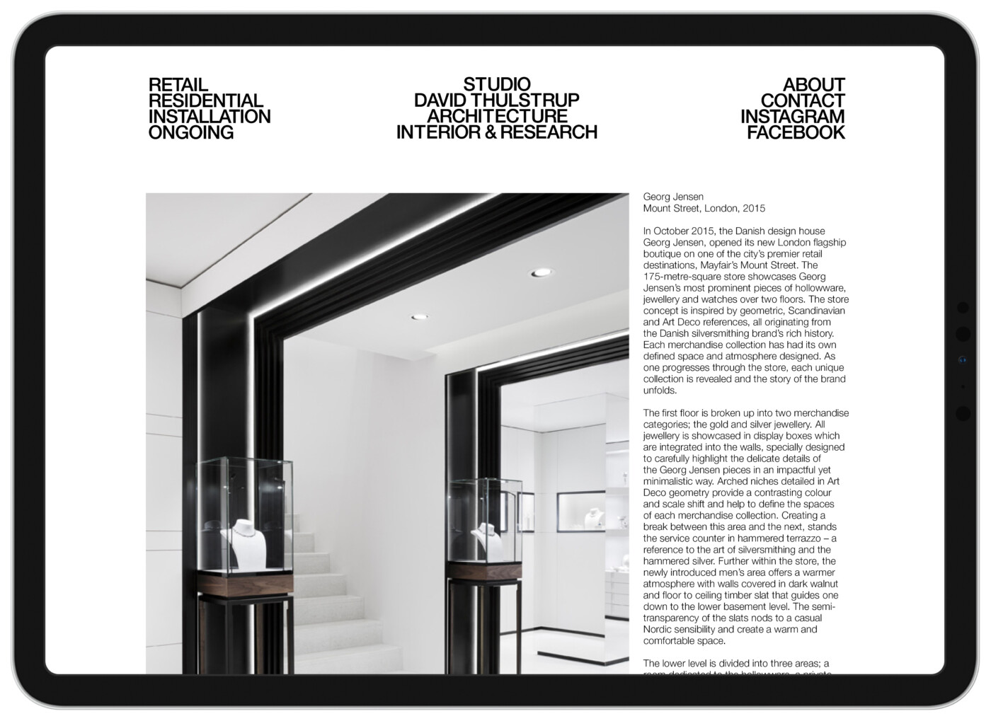 Studio David Thulstrup – Website