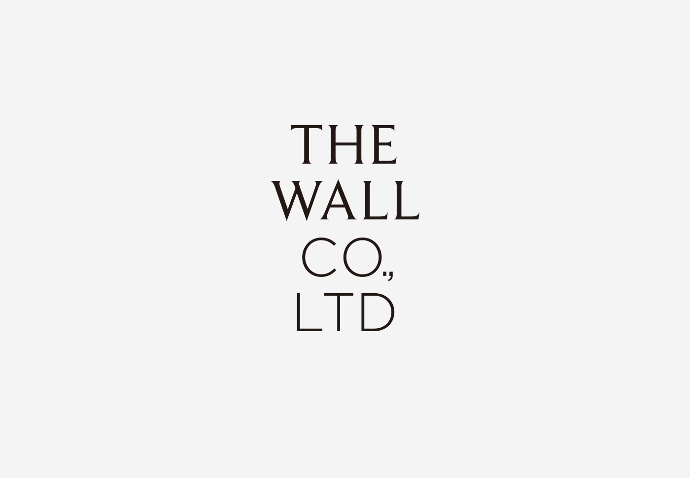 The Wall – Visual identity